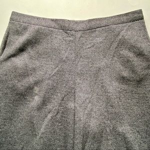 Alfred Dunner Flat Front Tweed Comfort Trousers - Black and White